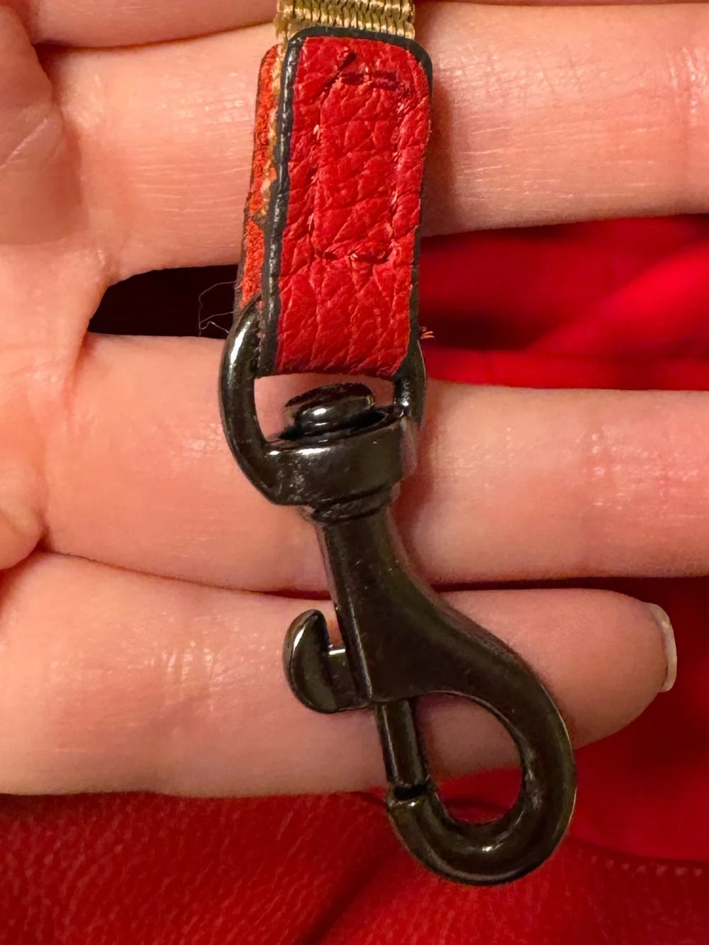 Dooney & Bourke Red Leather Hobo Bag